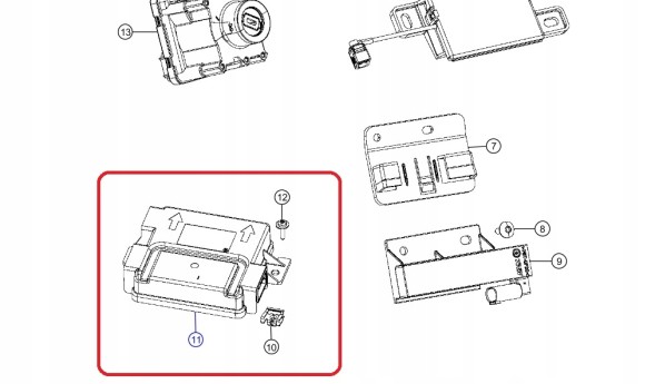 Jeep OE 56046991AK Модуль RFH Jeep Cherokee KL Eu 2014-2015 новий оригінальний
