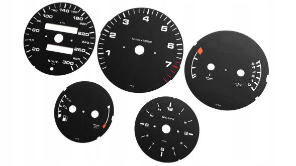 Moman 0089688088326 Porsche 911 964 набирає годинники від MPH до KMH