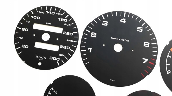 Moman 0089688088326 Porsche 911 964 набирає годинники від MPH до KMH