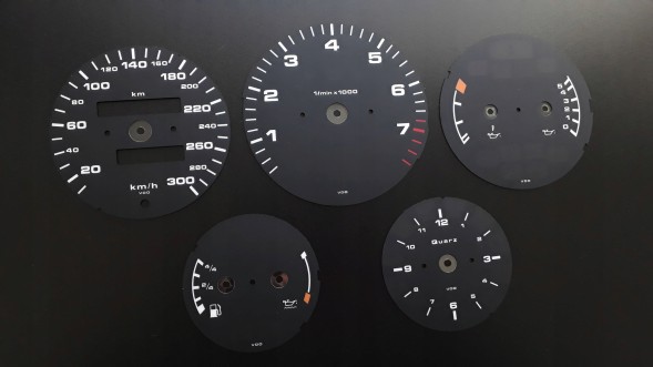 Moman 0089688088326 Porsche 911 964 набирає годинники від MPH до KMH