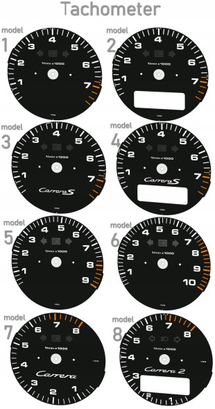 Moman 0089688088326 Porsche 911 964 набирає годинники від MPH до KMH
