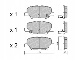 SDT Brakes 22007229 Сильні sdt brakes hp s-50 колодки - mazda 6 gj зад