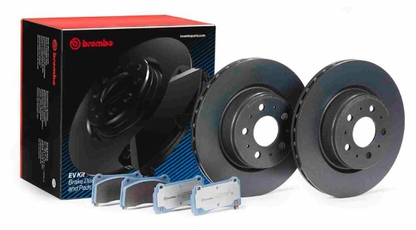 Brembo KT 08 001 Диск гальм.(Зест.2 шт + колодки) тесла 3 17-