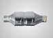 Китай E2 MP50/60 УНІВЕРСАЛЬНИЙ КАТАЛІЗАТОР З МЕТАЛЕВОЮ ВСТАВКОЮ FI60