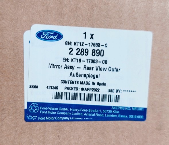 Ford OE 2289890 Зовнішнє дзеркало ліве 2013 FORD