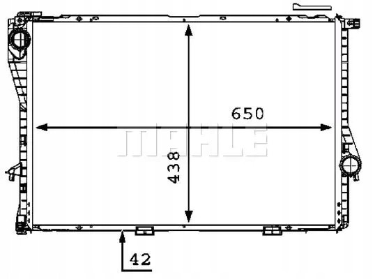 Mahle CR 298 000P Охолоджувач води cr 298 000p mahle bmw 5 7 e38 e39