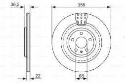 Bosch 0 986 479 749 Bosch 0 986 479 749 гальмівний диск