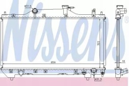 Nissens 64640A Охолоджувач води nissens 64640a