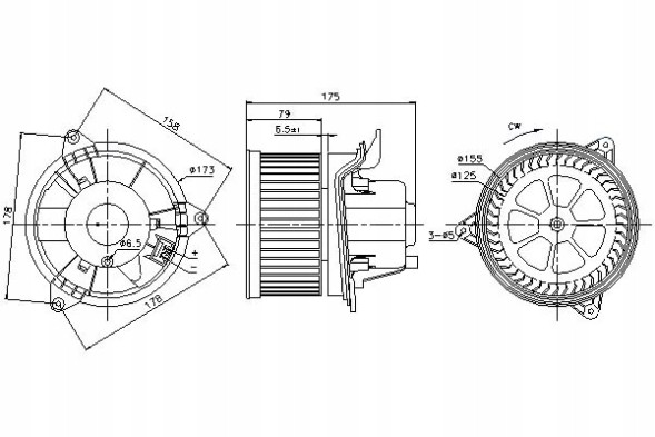 Nissens 108793365 NIS Nis87122 повітродувка ford + помічник водія #33