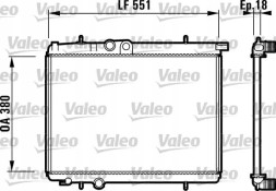 Valeo 732886 Охолоджувач води 732886 valeo peugeot 206 206 куб