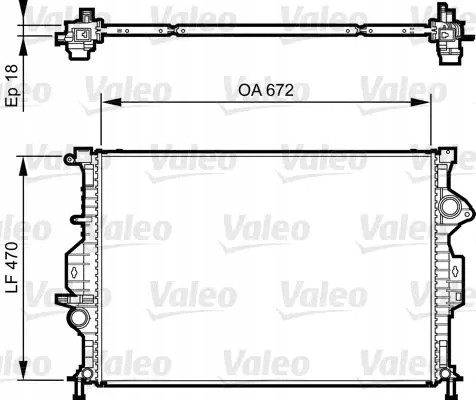 Valeo 735373 Охолоджувач води 735373 valeo ford c-max фокус