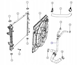 Gates 51806 НИЖНІЙ ШЛАНГ РАДІАТОРА 3.6 DODGE DURANGO JEEP GRAND CHEROKEE WK2 16-20