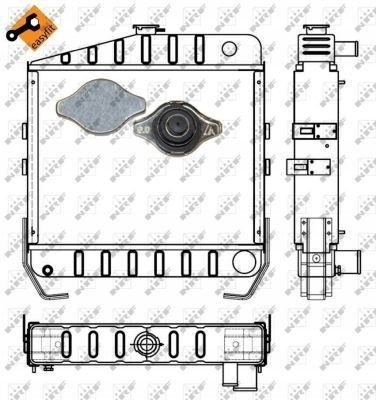 NRF 53657 Охолоджувач води nrf 53657 для international harv. 743 844 B-series cm-series