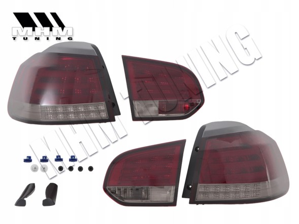 Junyan 951891HE mhm Задні ліхтарі комплект Led Neon Tuning Red Smoke VW Golf VI 6 5k0 2008-2013 HB z24