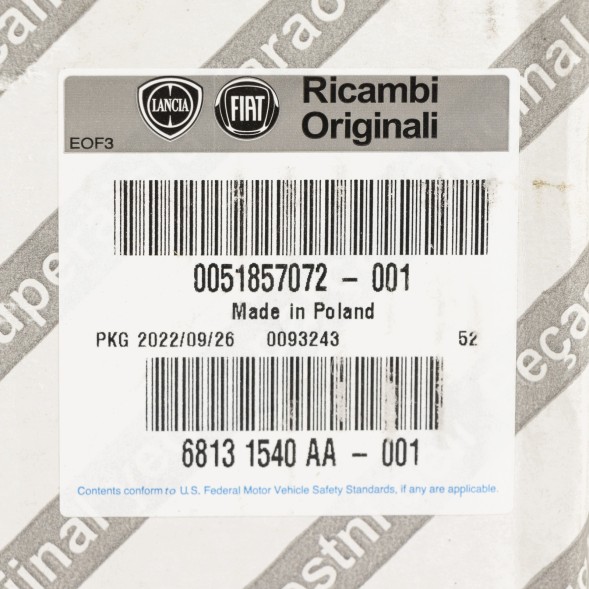 Fiat OE Задня права цапфа колеса Fiat OE 51857072