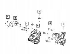 Mopar 68586204AA НОВА ОПОРА ДВИГУНА JEEP GRAND CHEROKEE 2021 - 3.6 5.7