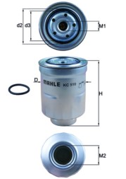 KC510D MAHLE ORIGINAL Фільтр палива
