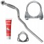 Ferroz ADFP-H6U80X1P4E9Y2C6 Патрубок колектора Opel Astra G II 2 1.6 1998-2009 Хетчбек Седан Комбі
