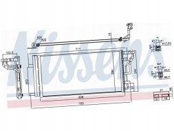Nissens radio34545546 Конденсатор кондиціонера hyundai i30 iii mk3 1.0-1.5 16-