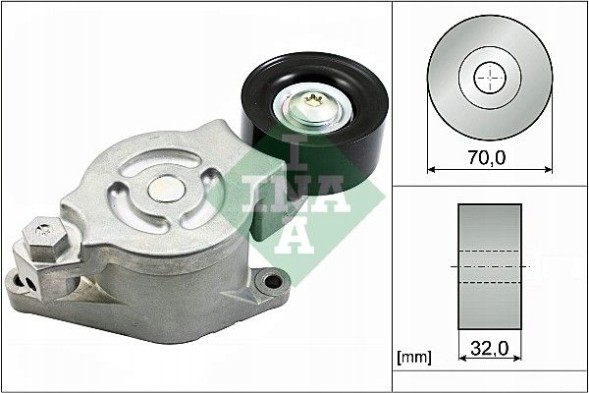 Schaeffler INA 534 0538 10 Натягувач багатоклинового ременя