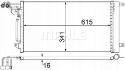 Mahle AC 566 000S Mahle ac 566 000s конденсатор, кондиціонер