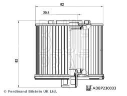 ADBP230033 BLUE PRINT Фільтр палива РОЗПРОДАЖ