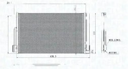 MAGNETI MARELLI 350203611000 Конденсатор радіатора кондиціонування повітря 350203611000