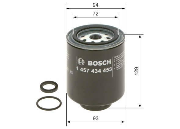 1457434453 BOSCH Фільтр паливний