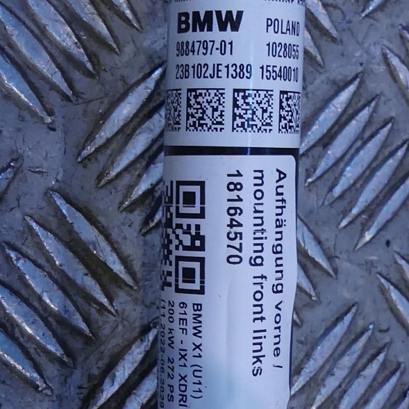 BMW OE 9884797 02 BMW iX1 U11 iX2 U10 eDrive MINI U25 ПІВОСЬ ПЕРЕДНЯ ЛІВА 9884797