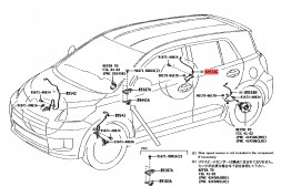 Toyota OE GP|89516-52090, 8951652090 TOYOTA ORYGINAŁ TOYOTA YARIS 05-11 URBAN CRUISER 09-16 ДАТЧИК ПРОВОДКА ABS ЗАДНІЙ ОРИГІНАЛ