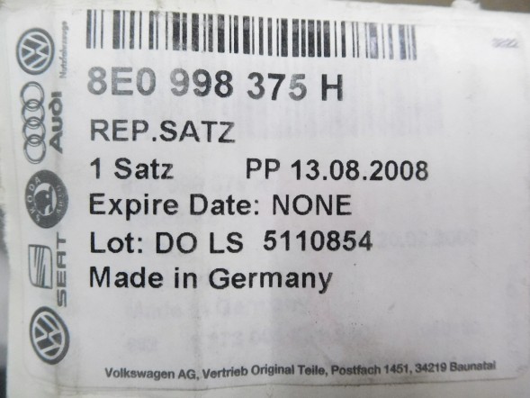 Volkswagen OE Блок управління ABS AUDI A4 A6 A8 PASSAT B5 8E0998375H