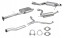 CHINA ZEST.05.160E+05.165E+05.158E+05.159E Набір глушників chevrolet captiva 06/2006- 2.4 + lpg