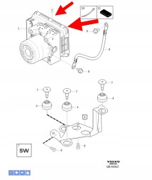 Volvo OE БЛОК КЕРУВАННЯ ABS B4 D4 2.0 VOLVO XC90 2016-2019 90 OEM/OE 31682155