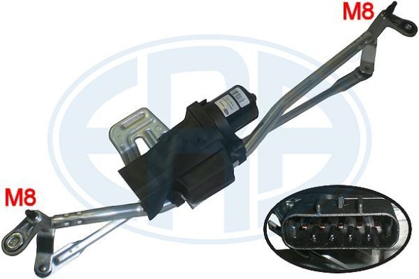 ERA 460263 МЕХАНІЗМ СКЛООЧИСНИКІВ CITROEN JUMPER PEUGEOT BOXER 1343896080 1363399080