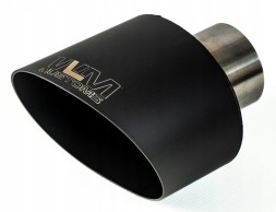 WLM Customs WLM-BLK-OW-105x150 Наконечник вихлопу овальний WLM Customs Black 105x150