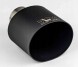 WLM Customs WLM-BLK-OW-105x150 Наконечник вихлопу овальний WLM Customs Black 105x150