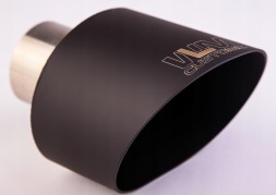 WLM Customs WLM-BLK-OW-105x150 Наконечник вихлопу овальний WLM Customs Black 105x150