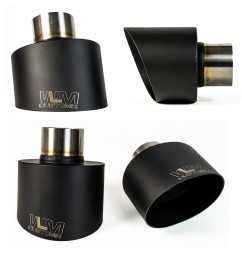 WLM Customs WLM-BLK-OW-105x150 Наконечник вихлопу овальний WLM Customs Black 105x150