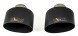 WLM Customs WLM-BLK-OW-105x150 Наконечник вихлопу овальний WLM Customs Black 105x150
