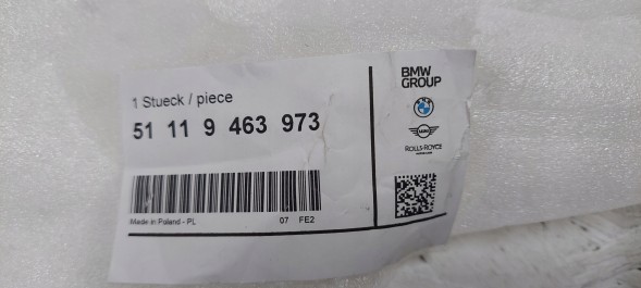 BMW OE 9463973 BMW 5 G60 G61 ADAPTER WSPORNIK MOCOWANIE LEWE NOWE ORYGINAŁ BMW 5 G60 G61 АДАПТЕР КРОНШТЕЙН КРІПЛЕННЯ ЛІВИЙ ОРИГІНАЛ 9463973