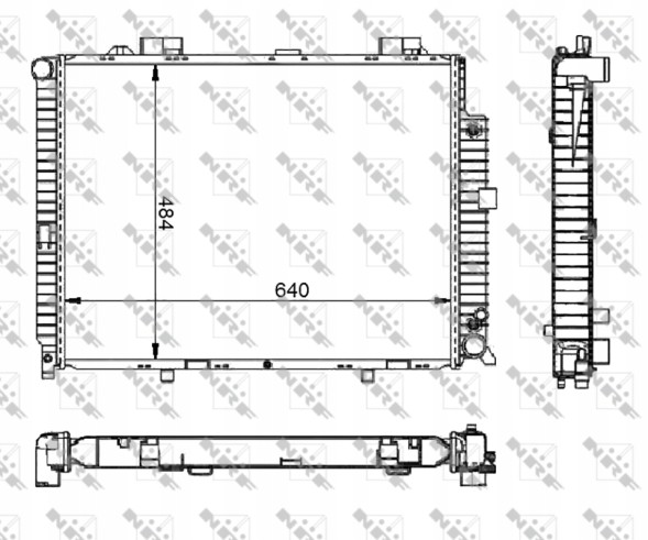 NRF 50579 Охолоджувач води mercedes e300 95-