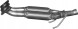 Polmo 01.19 Труба тлумік audi a3 8p seat altea leon toledo 3 skoda octavia 2