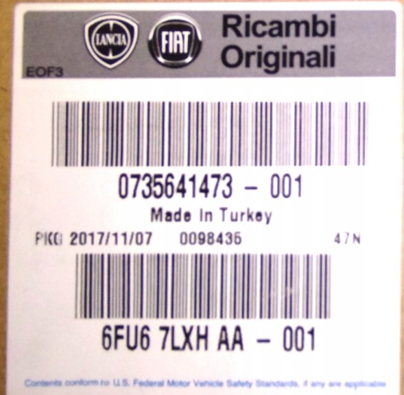 Fiat OE РУЛЬМО FIAT TIPO -15-24 ORYG 735641473