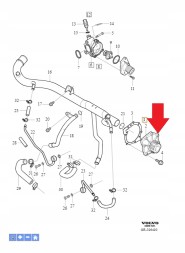 Volvo OE 30751700 Водяний насос volvo