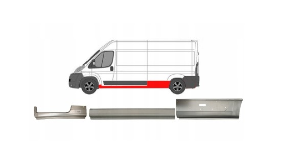 Polcar G13EWGAAF\C ПОРІГ ДЛЯ JUMPER DUCATO BOXER 2006- L3 L4, ЛІВИЙ, КОМПЛЕКТ