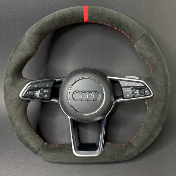 Audi OE 8S0419091E 1KT Кермо Audi TT TTS TTRS 8S0 з алькантари, червона нитка, пелюстки
