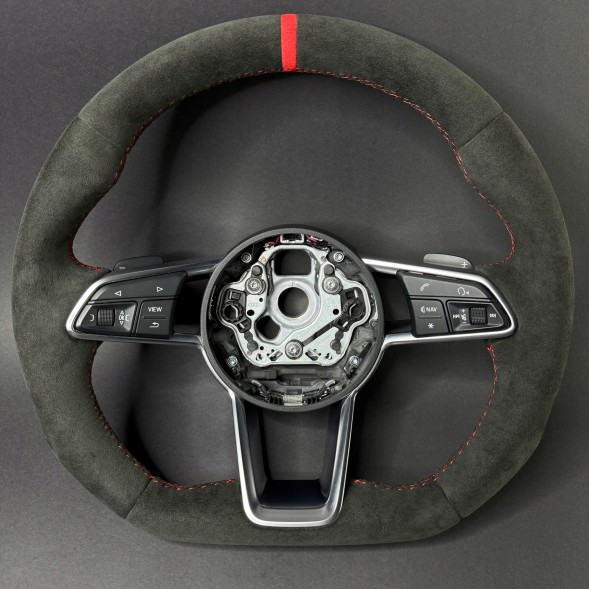 Audi OE 8S0419091E 1KT Кермо Audi TT TTS TTRS 8S0 з алькантари, червона нитка, пелюстки