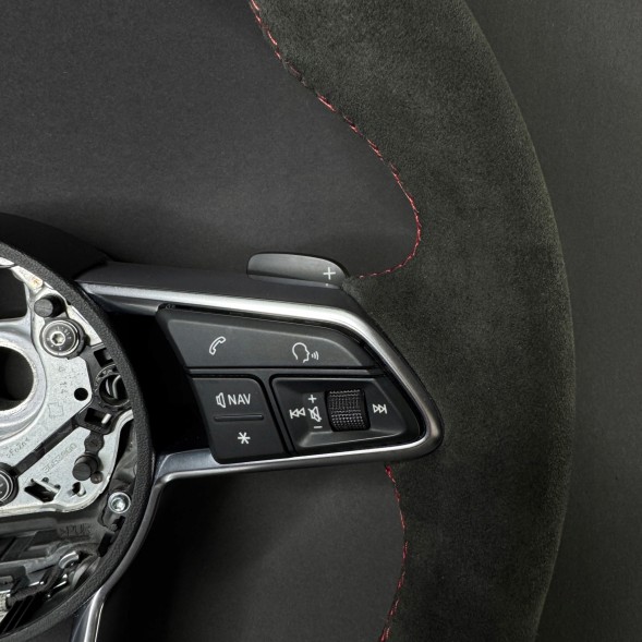 Audi OE 8S0419091E 1KT Кермо Audi TT TTS TTRS 8S0 з алькантари, червона нитка, пелюстки