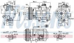 Nissens 890315 Nissens 890315 компресор, кондиціонер