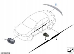 BMW OE 51622351154 Задній спойлер карбону BMW X4 F26